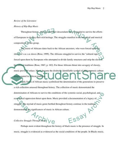 How does hip hop music affect black youth