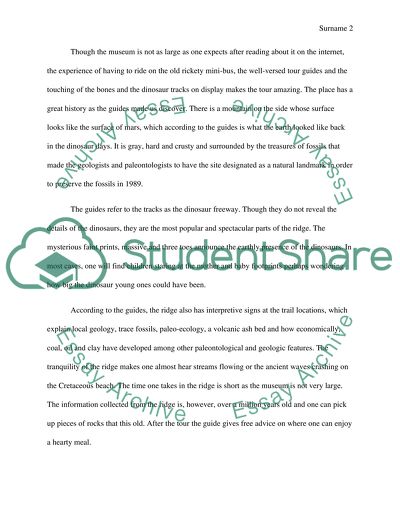 The Morrison Fossil Area: Dinosaur Ridge