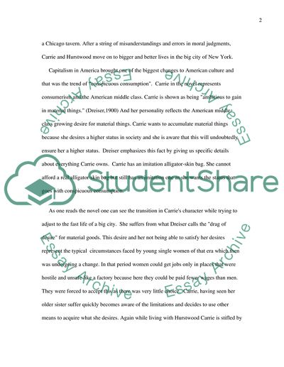 Sister Carrie by Theodore Dreiser