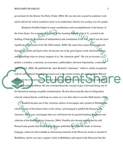 The Personality of Benjamin Franklin