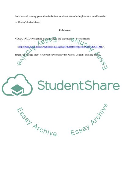 Three main types of prevention