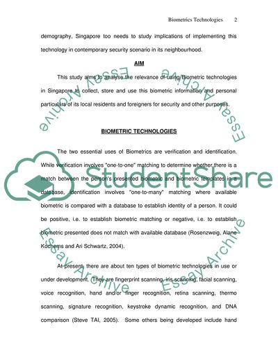 Biometric Technology in Singapore