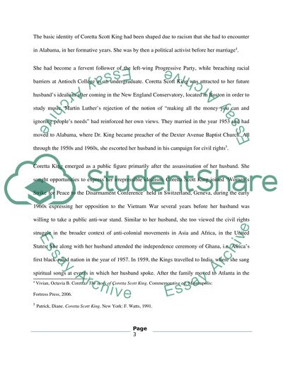 Life and Deeds of Coretta Scott King