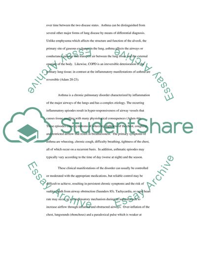 Asthma: Its Causes and Treatment