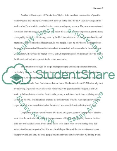 The Battle of Algiers