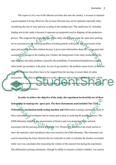 Mechanical Properties of Loading Arm