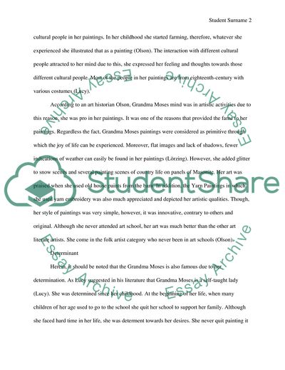 Grandma Moses - Personality Traits