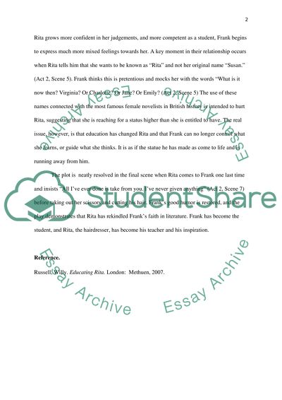 Willy Russells Educating Rita