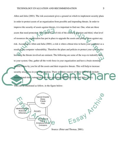 Technology Evaluation and Recommendation