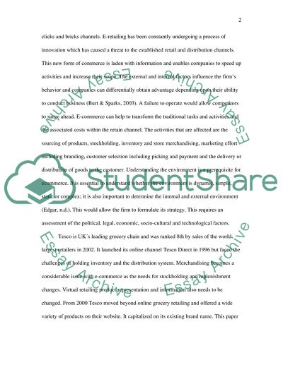 Value Drivers of E Commerce Business Models