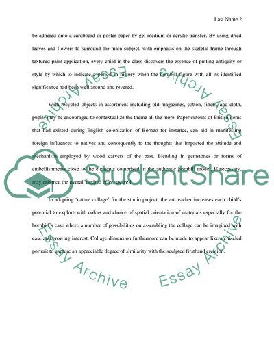 Art education: creating a studio project for secondary students (hornbill figure)
