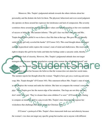 Did the central character experience an epiphany in this story