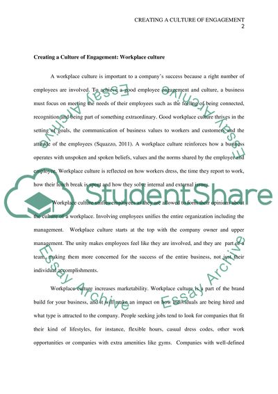 Creating a Culture of Engagement