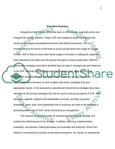 Utilization research for congestive heart failure education program