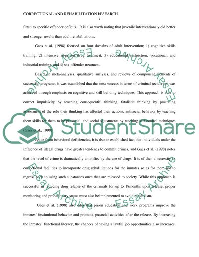 Enhancing Correctional and Rehabilitation Results in Prision