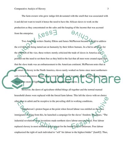 Comparative Analysis of Slavery by Stanley Elkins and Ordeal by Fire by James McPherson