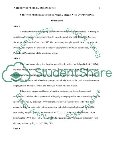 A Theory of Middleman Minorities