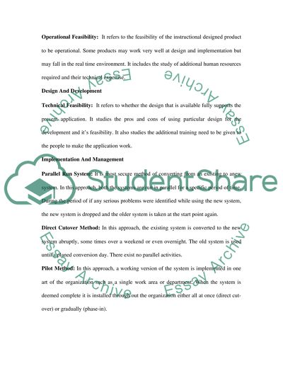 instructional design essay