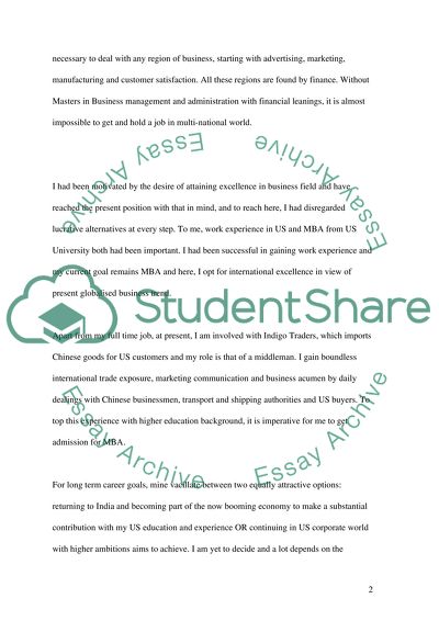 MBA as a Particularly Important Goal