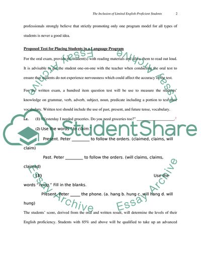 The Inclusion of Limited English-Proficient Students in Floridas K-12 Content Classrooms