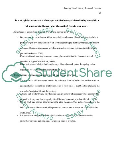 LIBRARY RESEARCH PROCESS