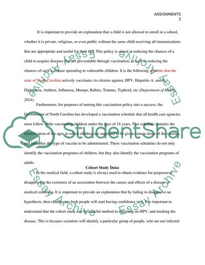 North Carolina on Vaccine Preventable Diseases