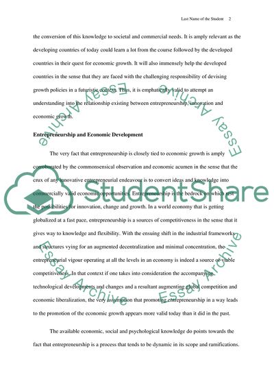 Relationship between Entrepreneurship, Innovation, and Economic Development