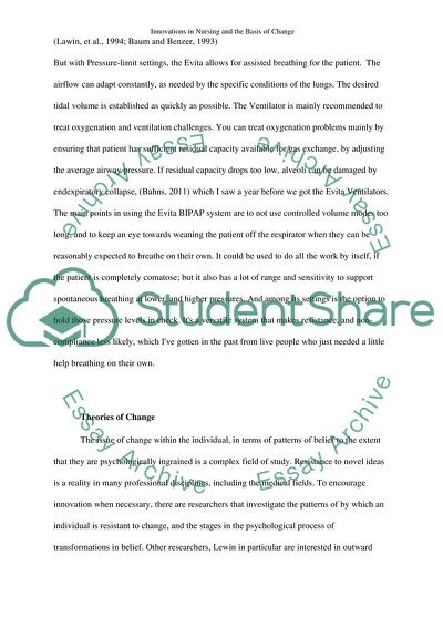 Innovation and Change in Nursing