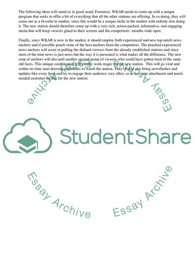 Marketing Plan: WKAR