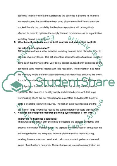 Linear programming model