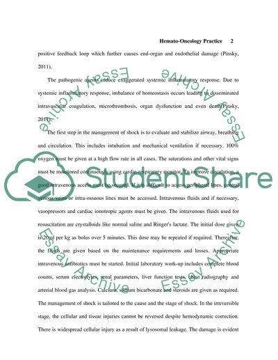 Haemato-oncology practice