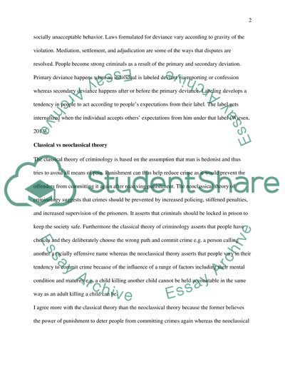 Sociology and criminology