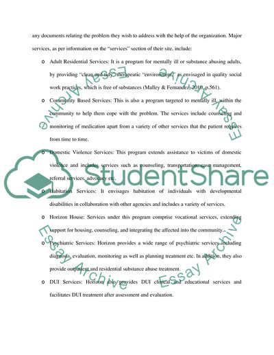 Horizon Human Services