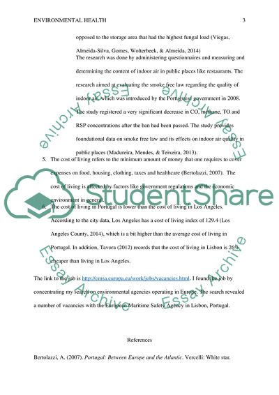 Environmental Health Job Opportunities