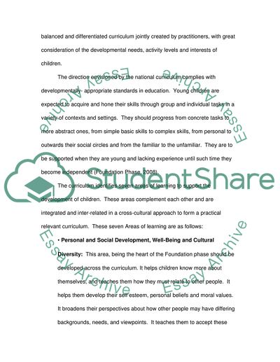 Quality Education in the Foundation Stage in Wales