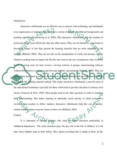 The importance of Interactive Whiteboard