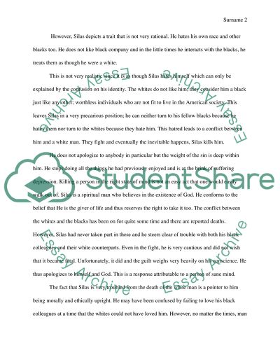 Character Analysis of Silas in Richard Wrights Long Black Song