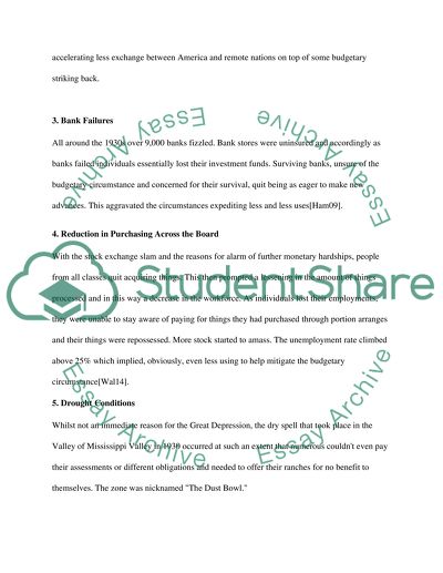 Main Causes of the Great Depression