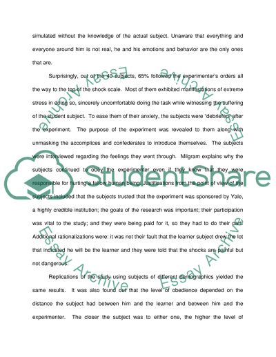 Stanley Milgram: Obey at Any Cost