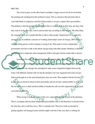 MGT501 - Management and Organizational Behavior