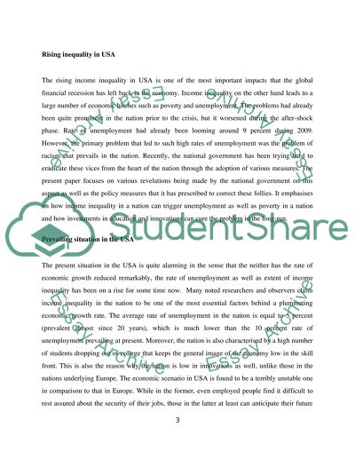 Economy Situation In The USA