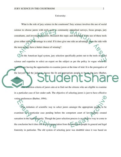 Jury Science in the Courtroom