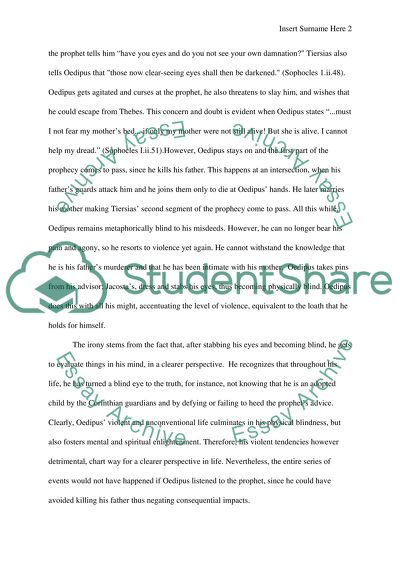 Tragedies of Oedipus Rex and Hamlet