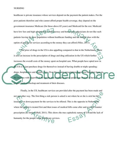 Comparison of U.S./Other Healthcare System