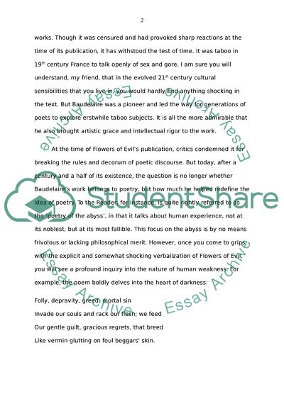 Why You Should Read To the Reader by Charles Baudelaire