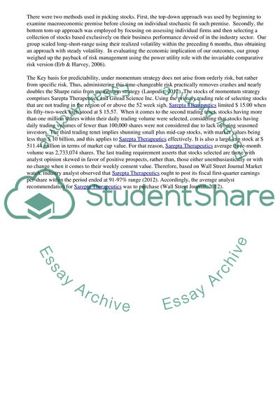 An Investing Assignment