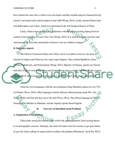 Overview of the Identified Chinese Culture