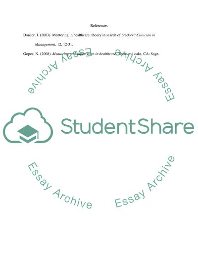 Mentoring in Health Care