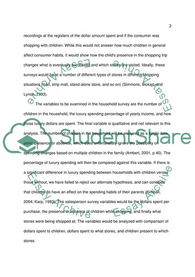 Hypothetical Quantitative Study