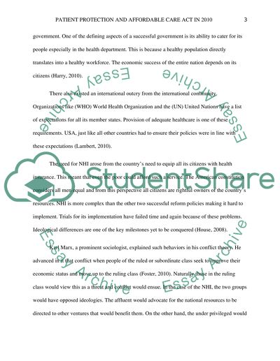 Patient Protection and Affordable Care Act